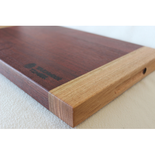 Jarrah - Chopping Board with Oak Sides
