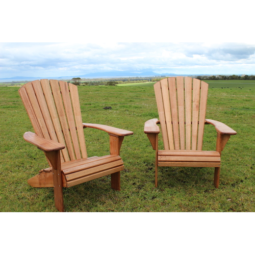 Adirondack Style Chairs from Tassie Oak x 2